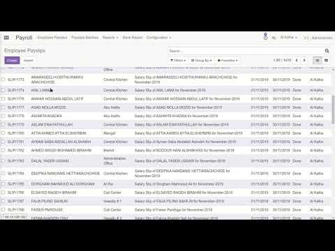 Odoo Salary Report