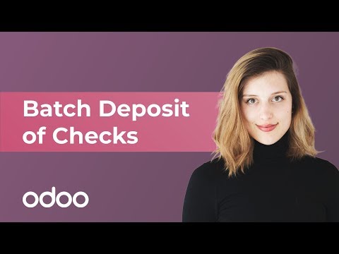 Batch Deposit of Checks | Odoo Accounting