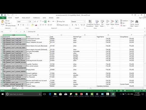 Importing Chart Of Account as Batch