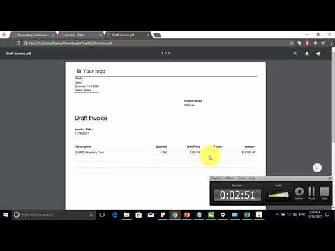 Creating Customer / Vendor Invoices